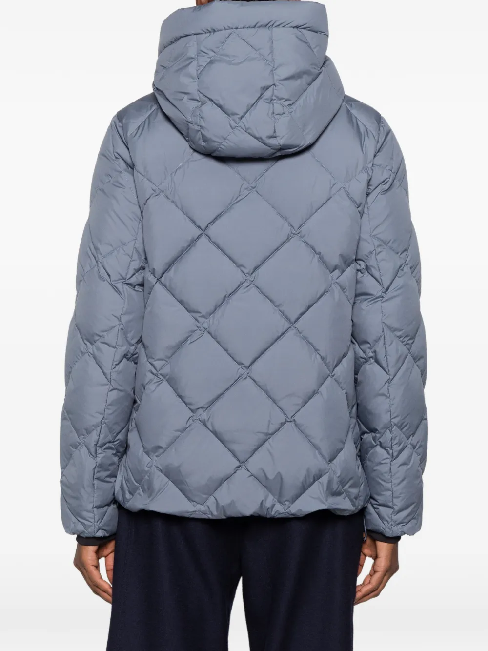 Betty Barclay quilted hooded jacket Blauw