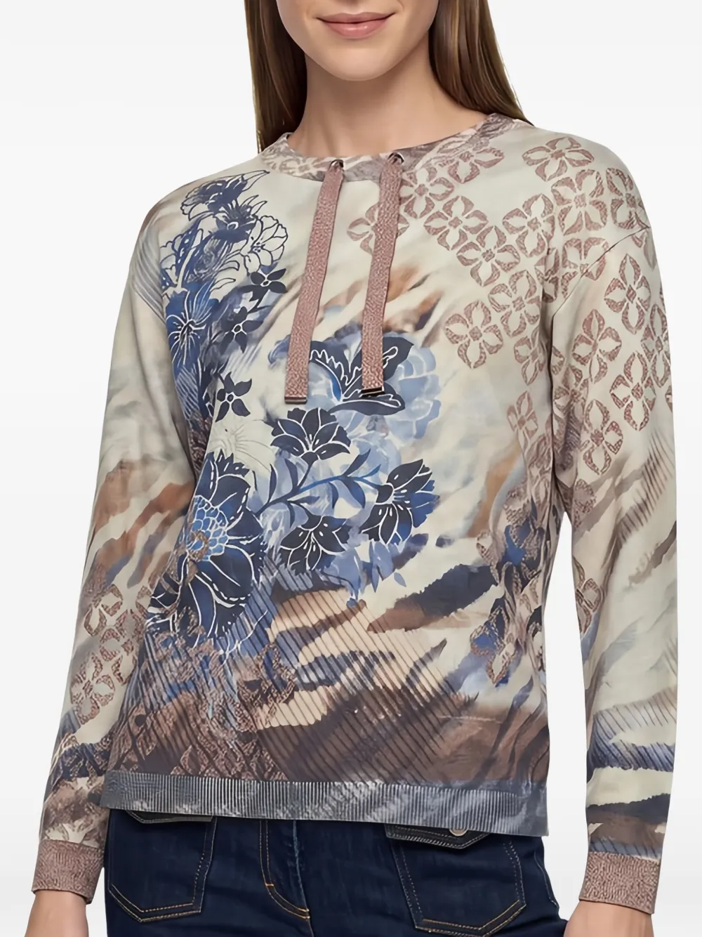 Betty Barclay drawstring-detail sweater - Tons neutres Betty Barclay drawstring-detail sweater - Tons neutres