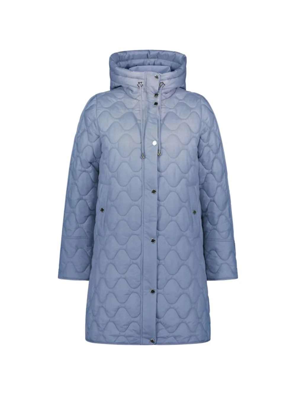 Betty Barclay quilted hooded coat - Bleu Betty Barclay quilted hooded coat - Bleu