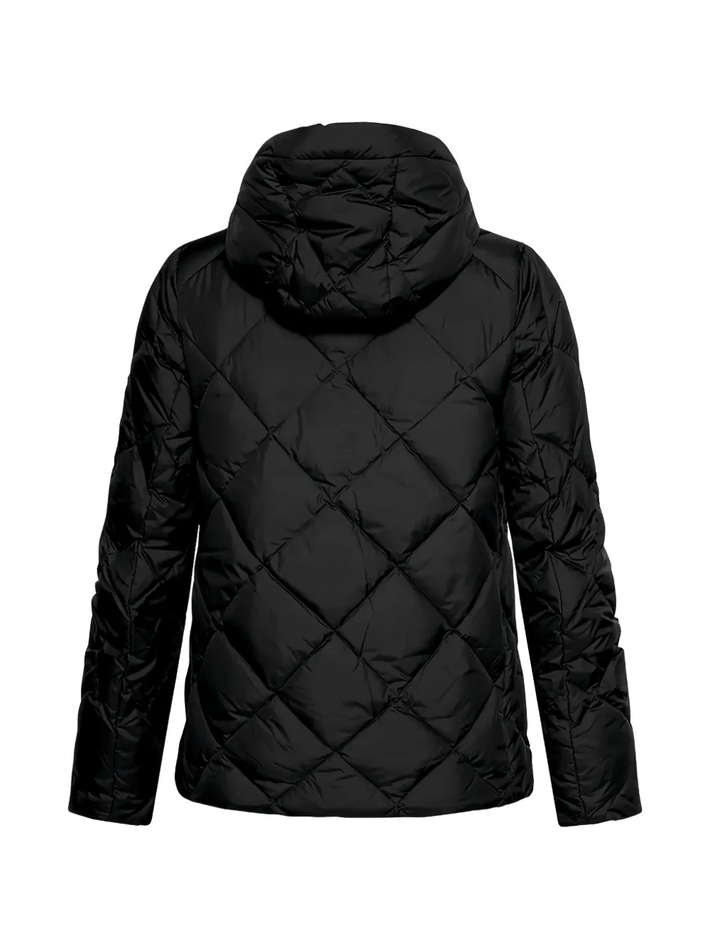 Betty Barclay quilted hooded puffer jacket Zwart