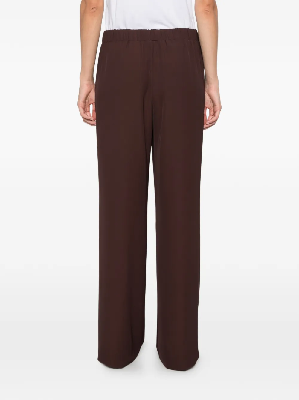 VERA MONT Broek met wijde pijpen Bruin