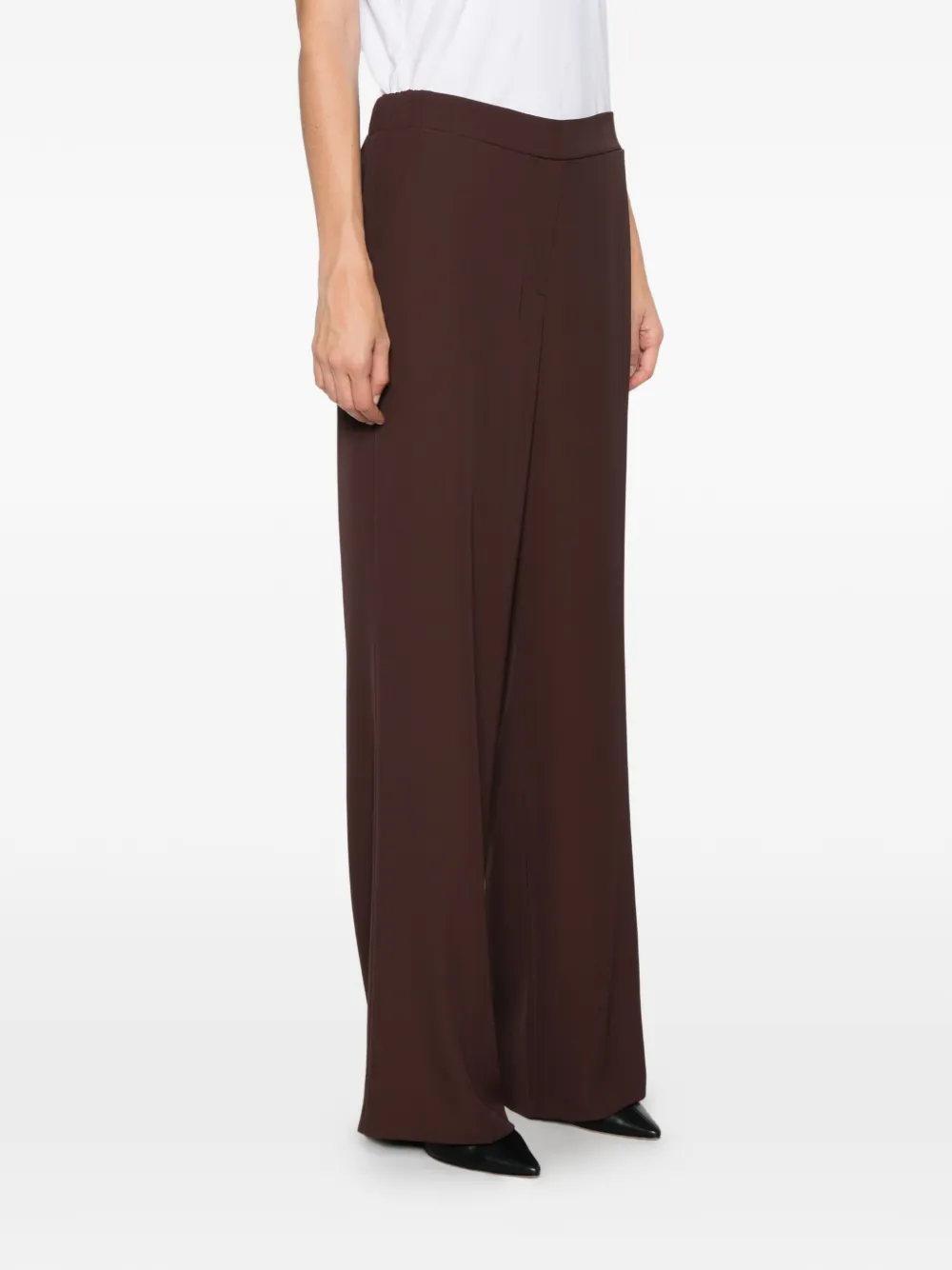 VERA MONT Broek met wijde pijpen Bruin