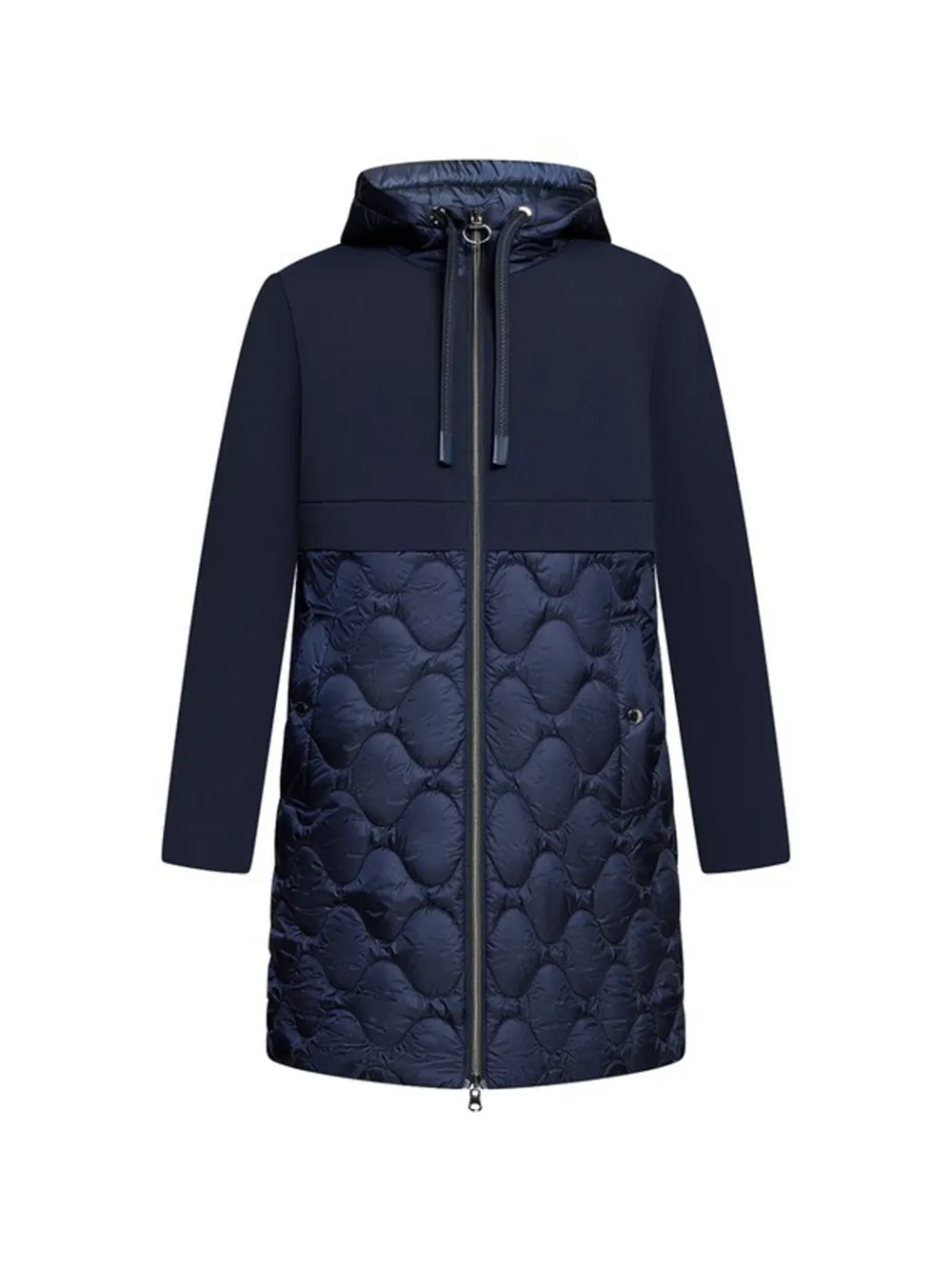 Betty Barclay quilted hooded coat - Bleu Betty Barclay quilted hooded coat - Bleu
