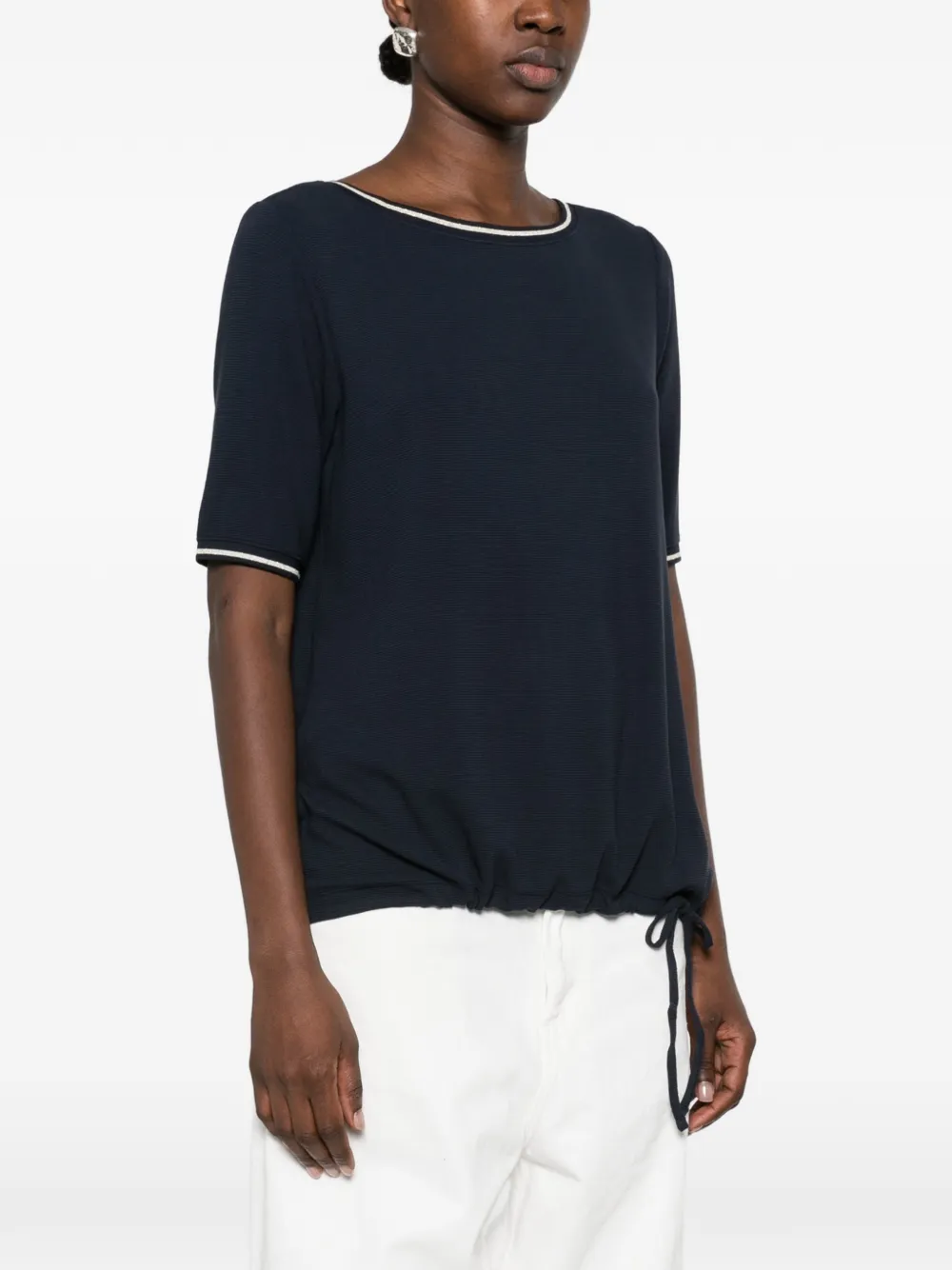 Betty Barclay T-shirt met trekkoord afwerking Blauw