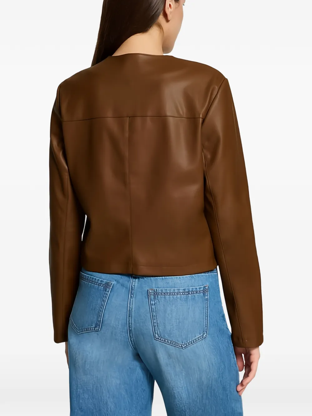 Betty Barclay Kraagloos button-up jack Bruin