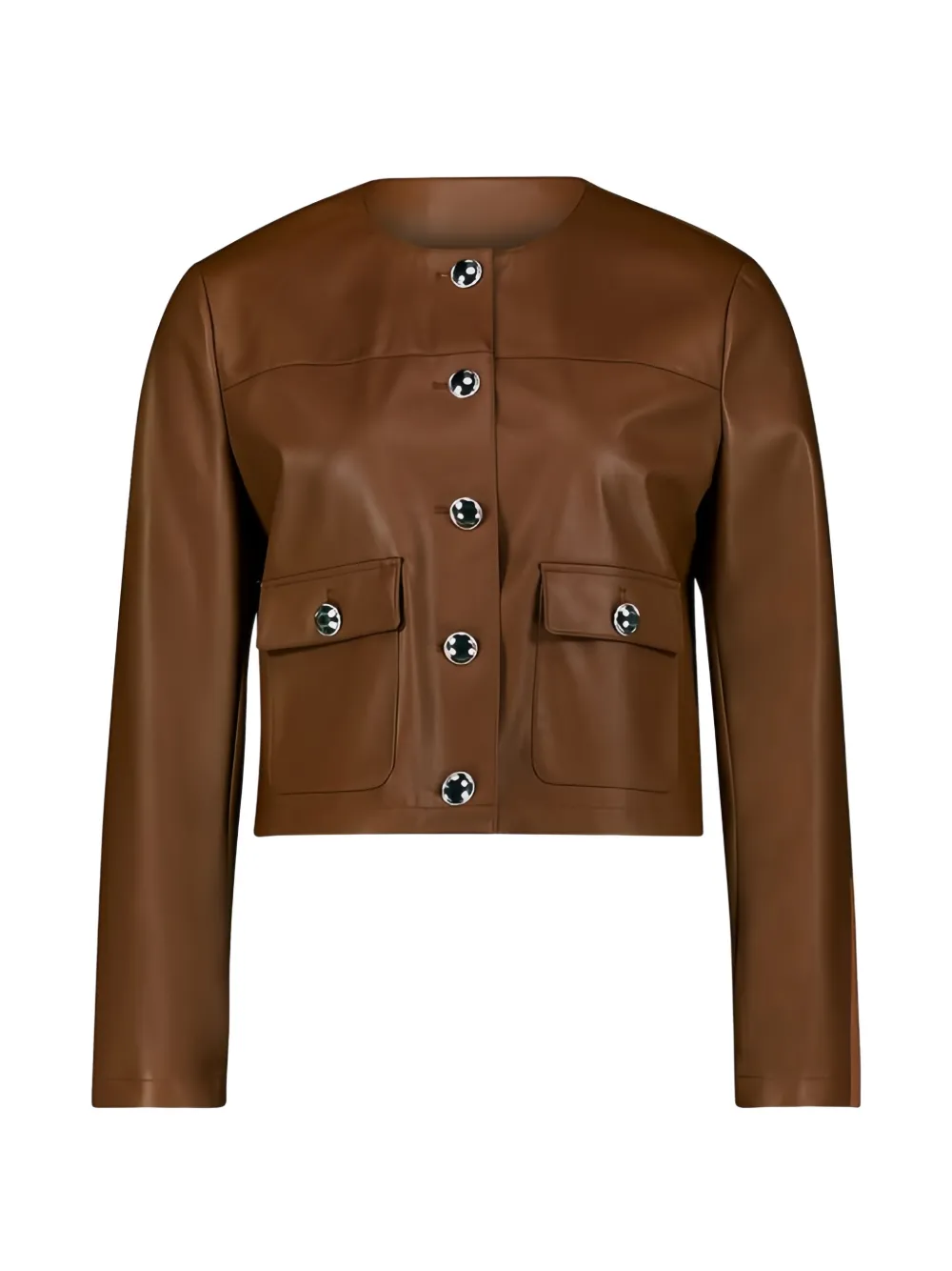 Betty Barclay button-up collarless jacket