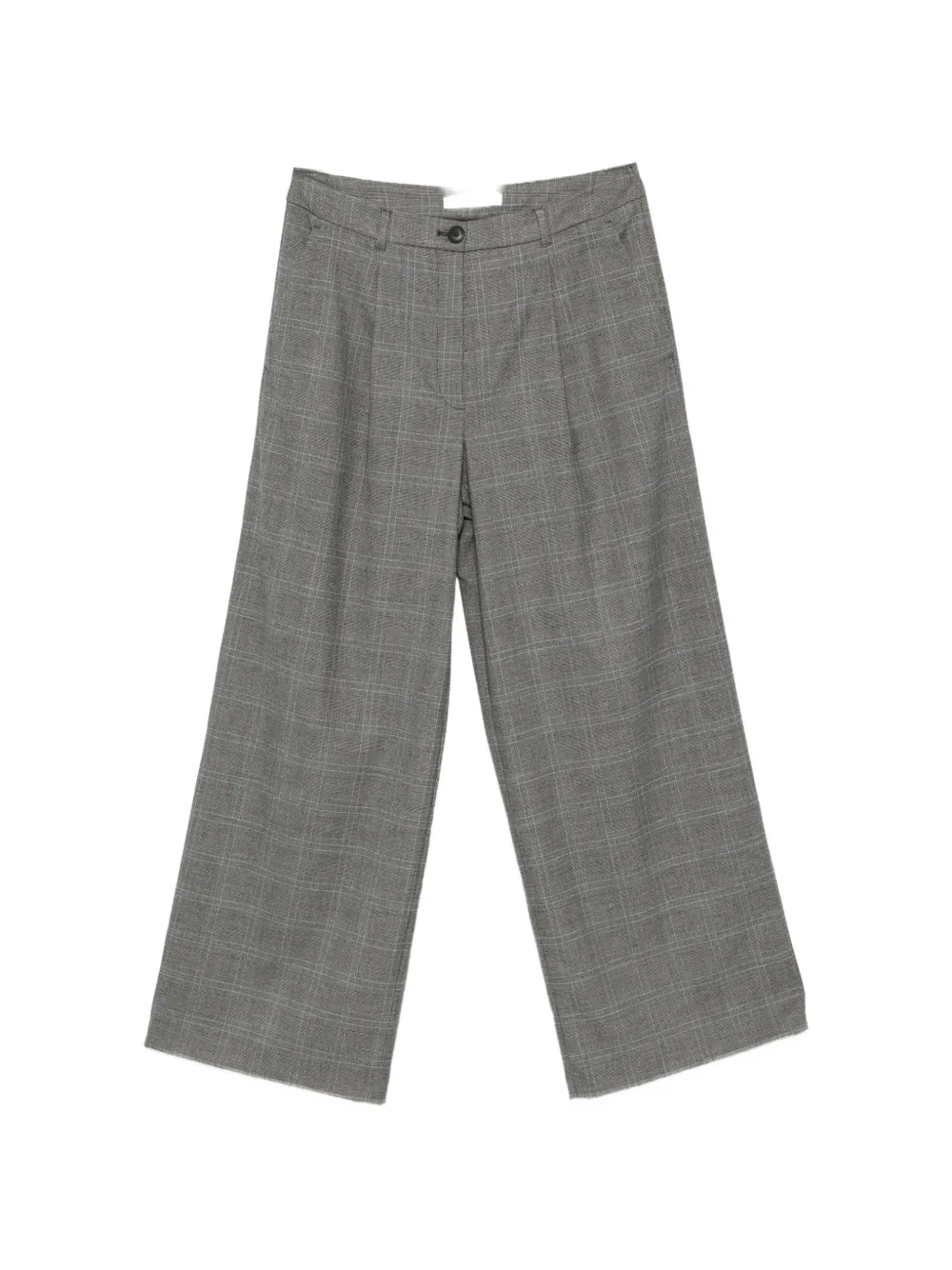 BETTY & CO Prince of Wales broek met wijde pijpen Grijs