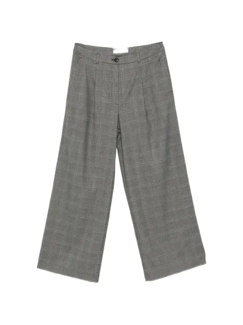 BETTY & CO Prince of Wales check wide-leg trousers