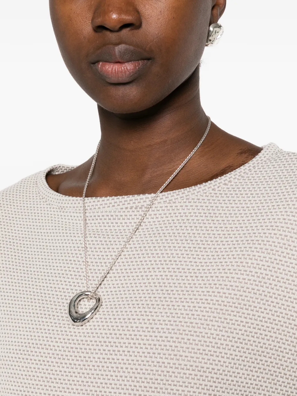 Betty Barclay T-shirt met trekkoordzoom en textuur Beige