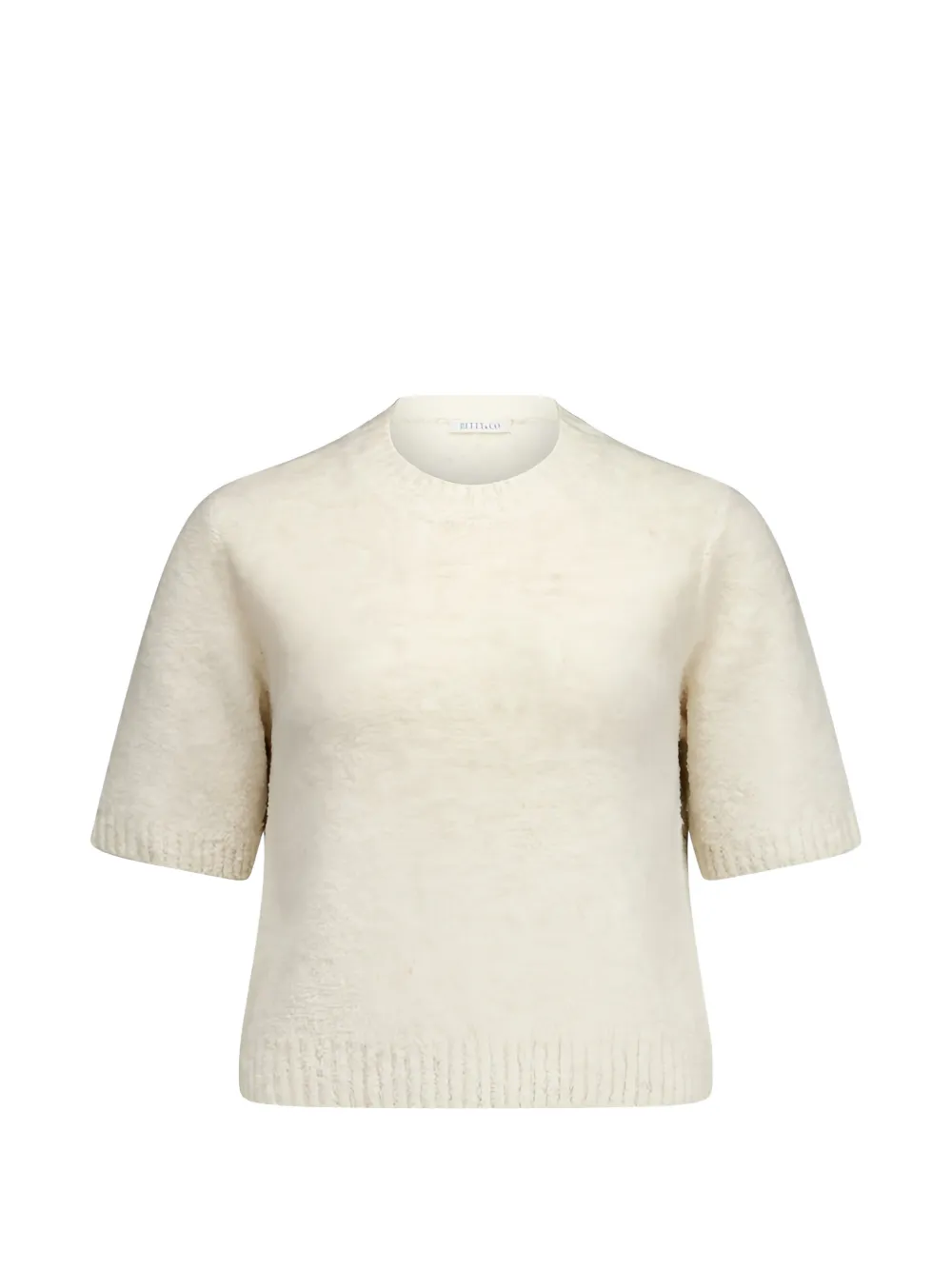 BETTY & CO short-sleeved knit sweater - Tons neutres