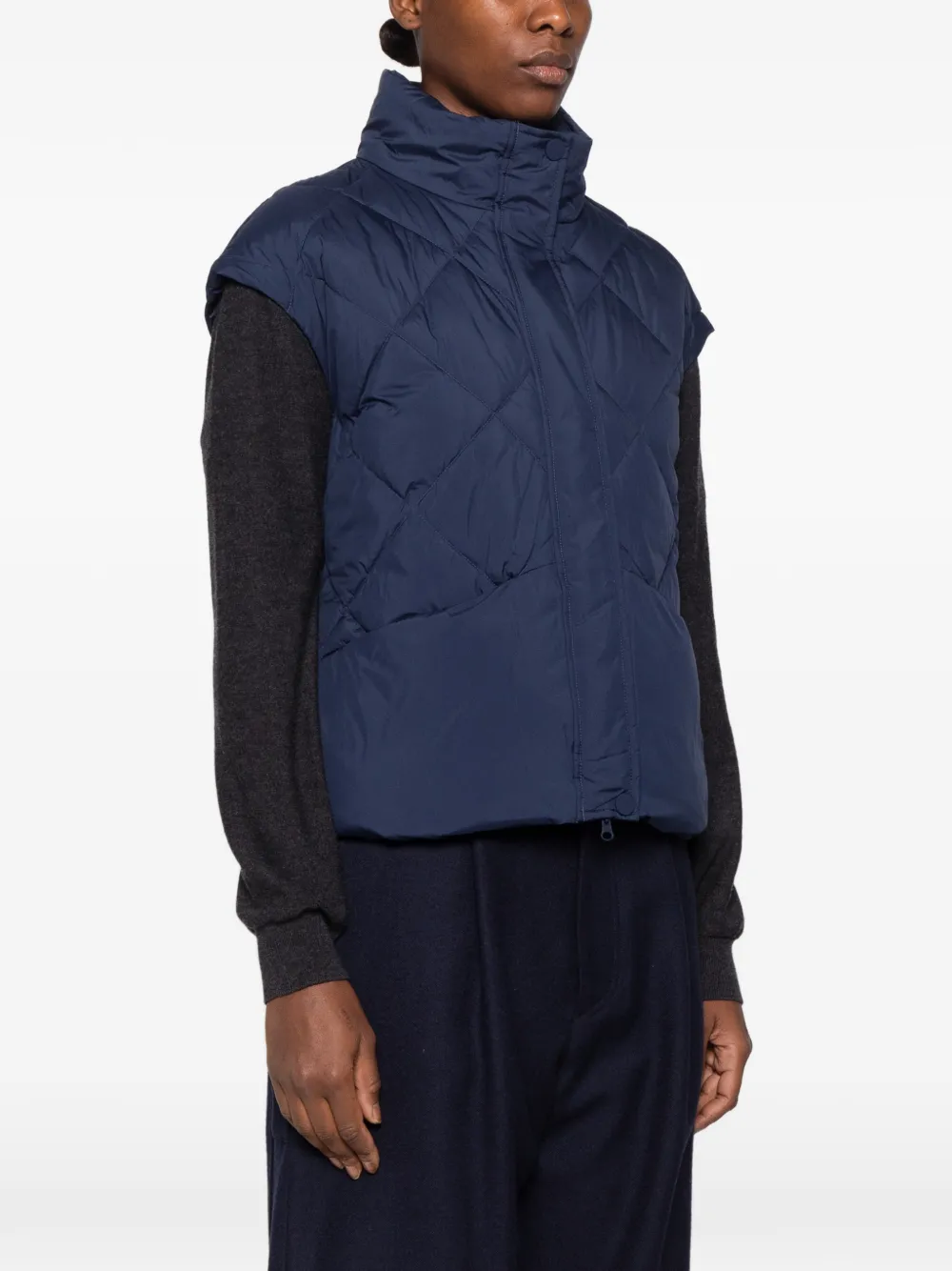Betty Barclay quilted padded gilet Blauw