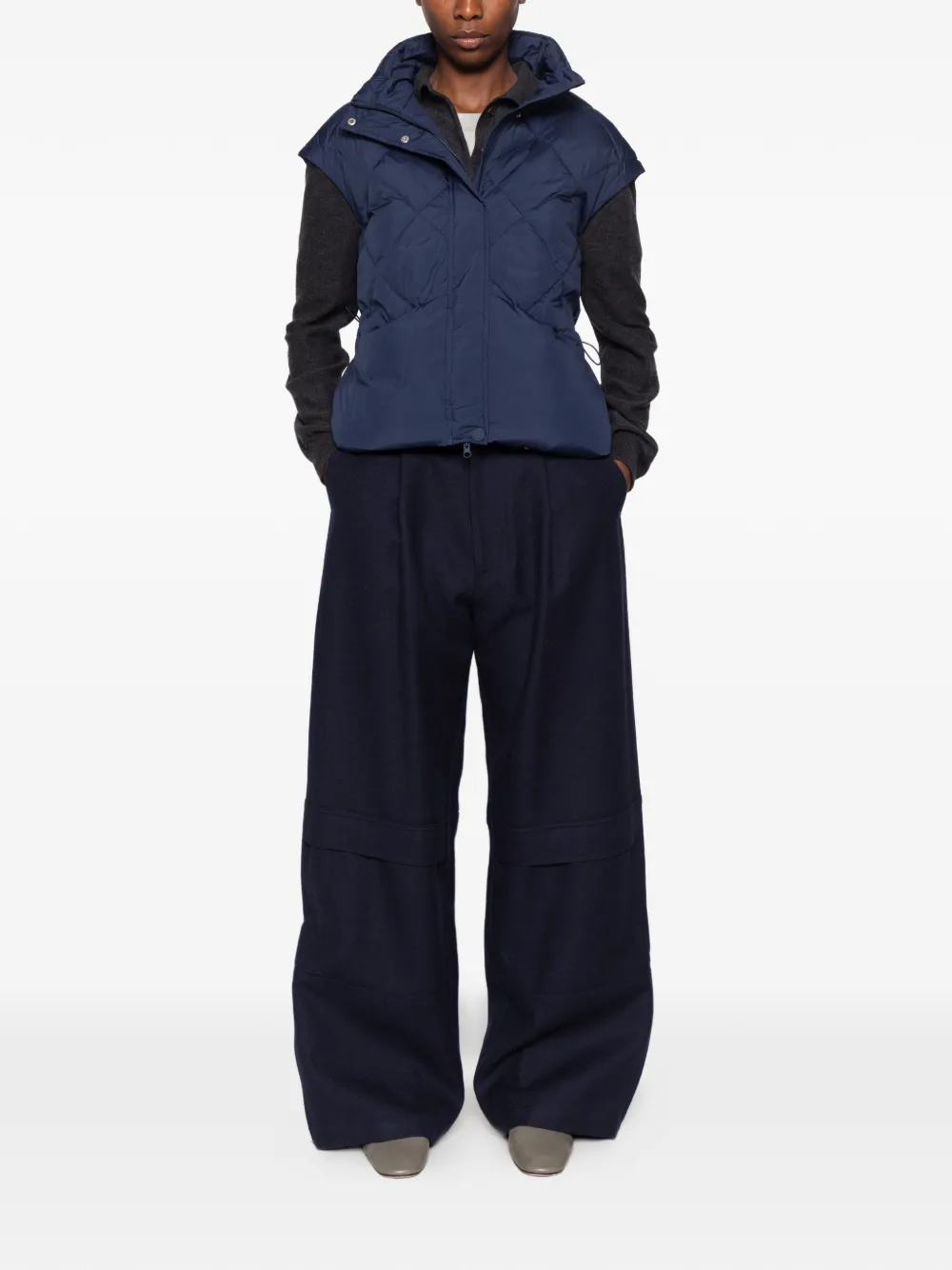 Betty Barclay quilted padded gilet Blauw