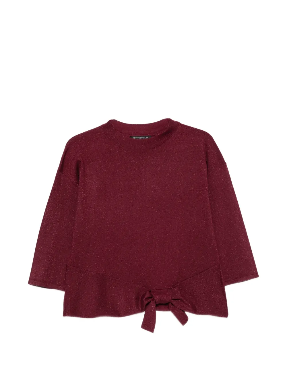 Betty Barclay tie-front sweater - Rosso