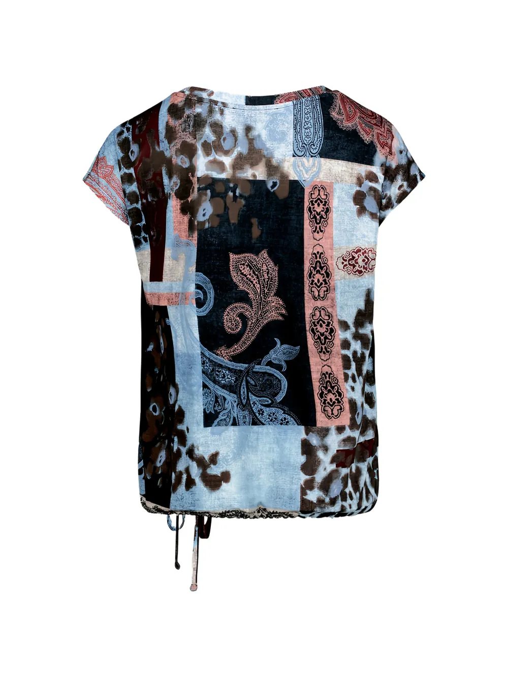 Betty Barclay Blouse met paisley-print en trekkoord Blauw
