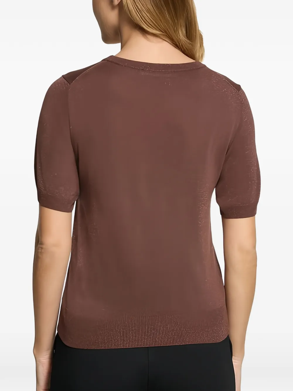 BETTY & CO T-shirt met ronde hals Bruin