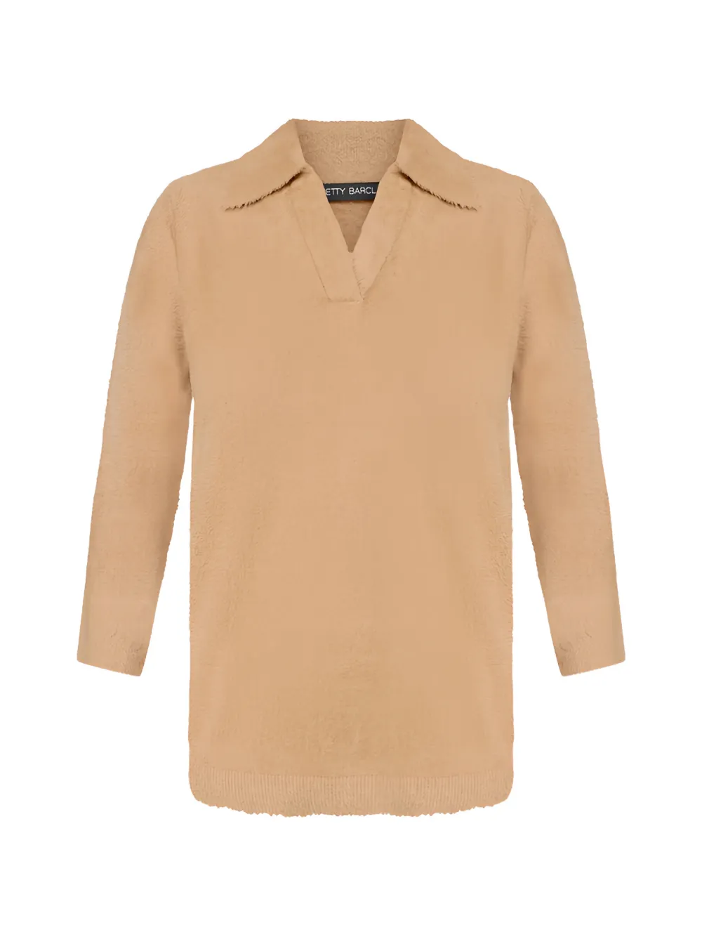Betty Barclay bouclé-knit collarless sweater