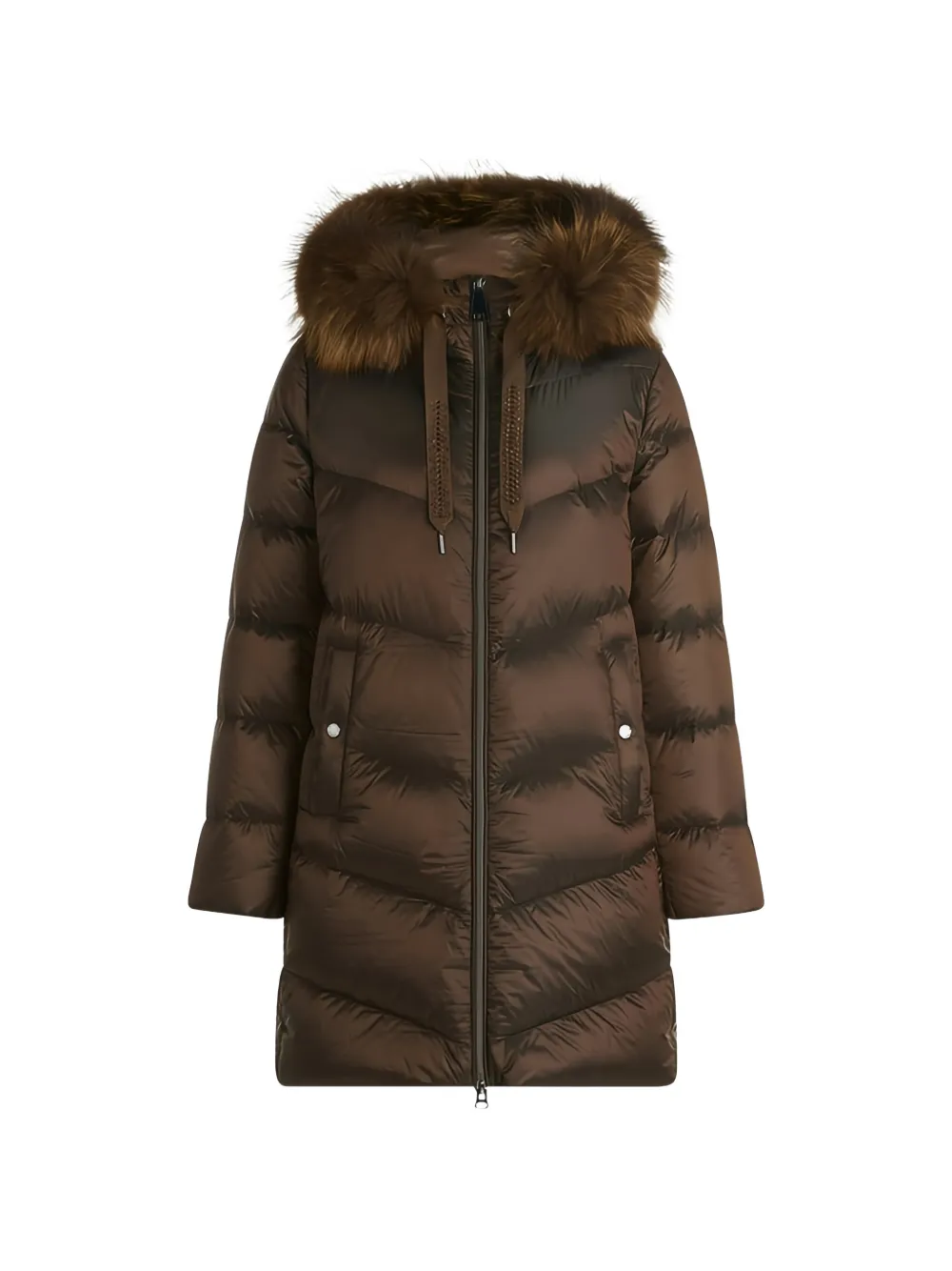 Betty Barclay fur-trim hooded coat