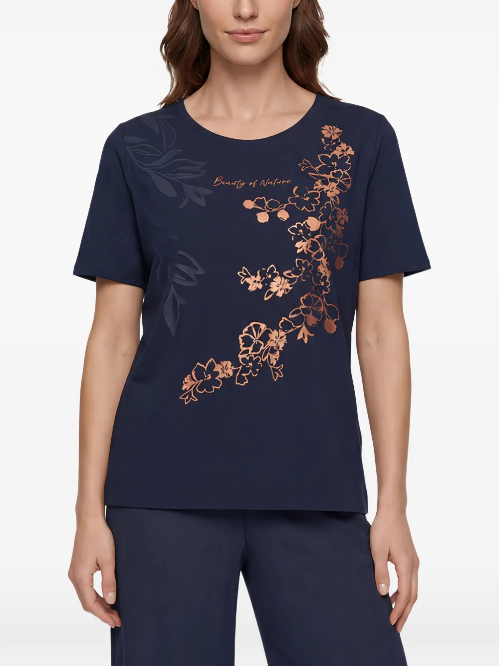 Betty Barclay T-shirt met bloemenprint Blauw