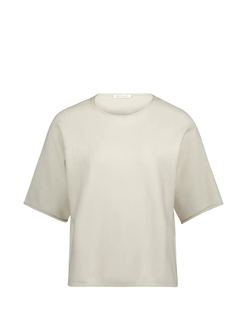 BETTY & CO crew-neck short-sleeve T-shirt - Tons neutres