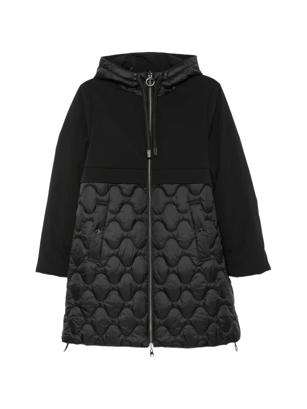 Betty Barclay quilted hooded coat - Black