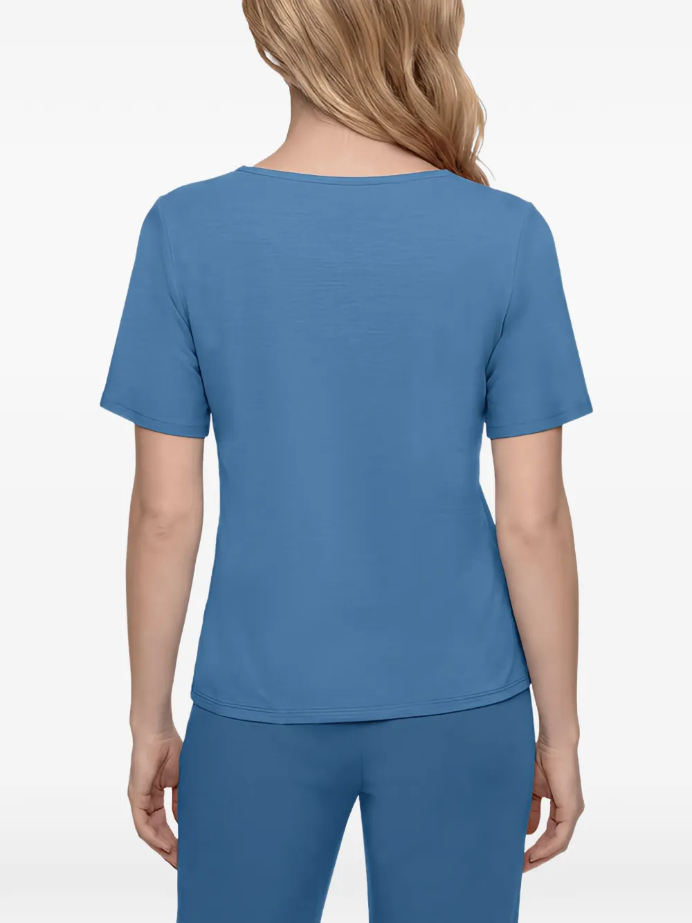 Betty Barclay knot-detail short-sleeve T-shirt Blauw