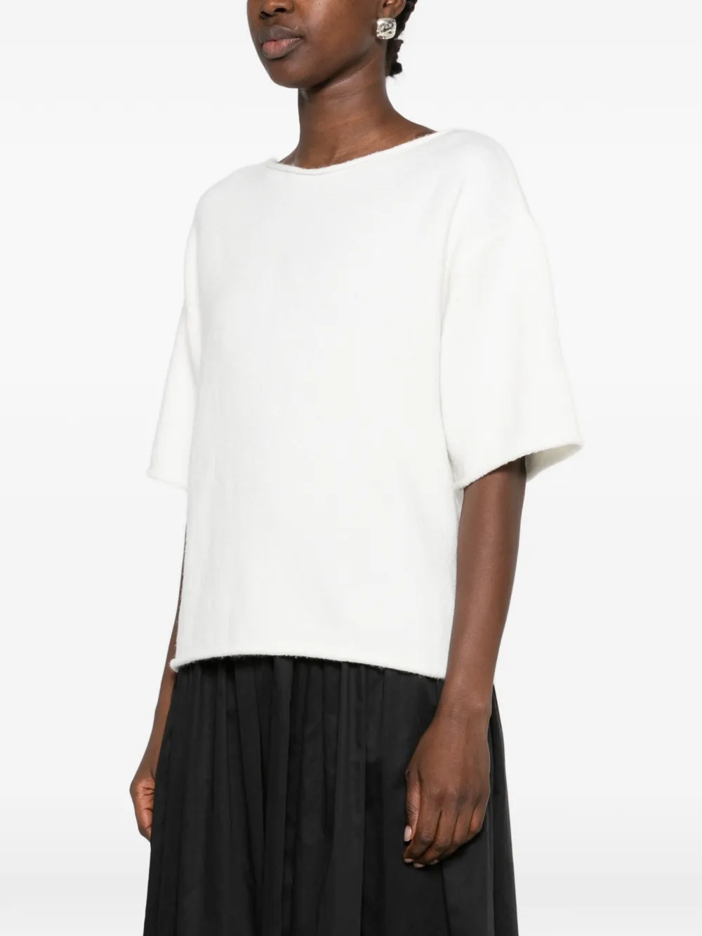 Betty Barclay Gebreid T-shirt met korte mouwen Beige