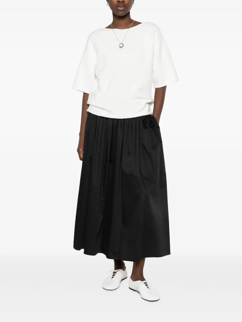 Betty Barclay Gebreid T-shirt met korte mouwen Beige