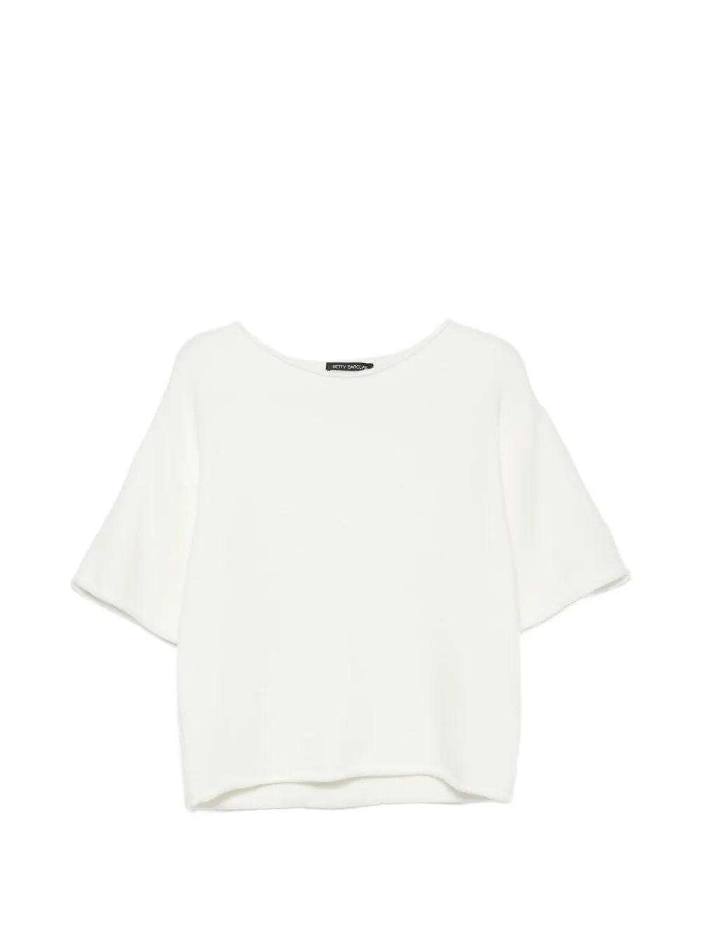 Betty Barclay Gebreid T-shirt met korte mouwen Beige