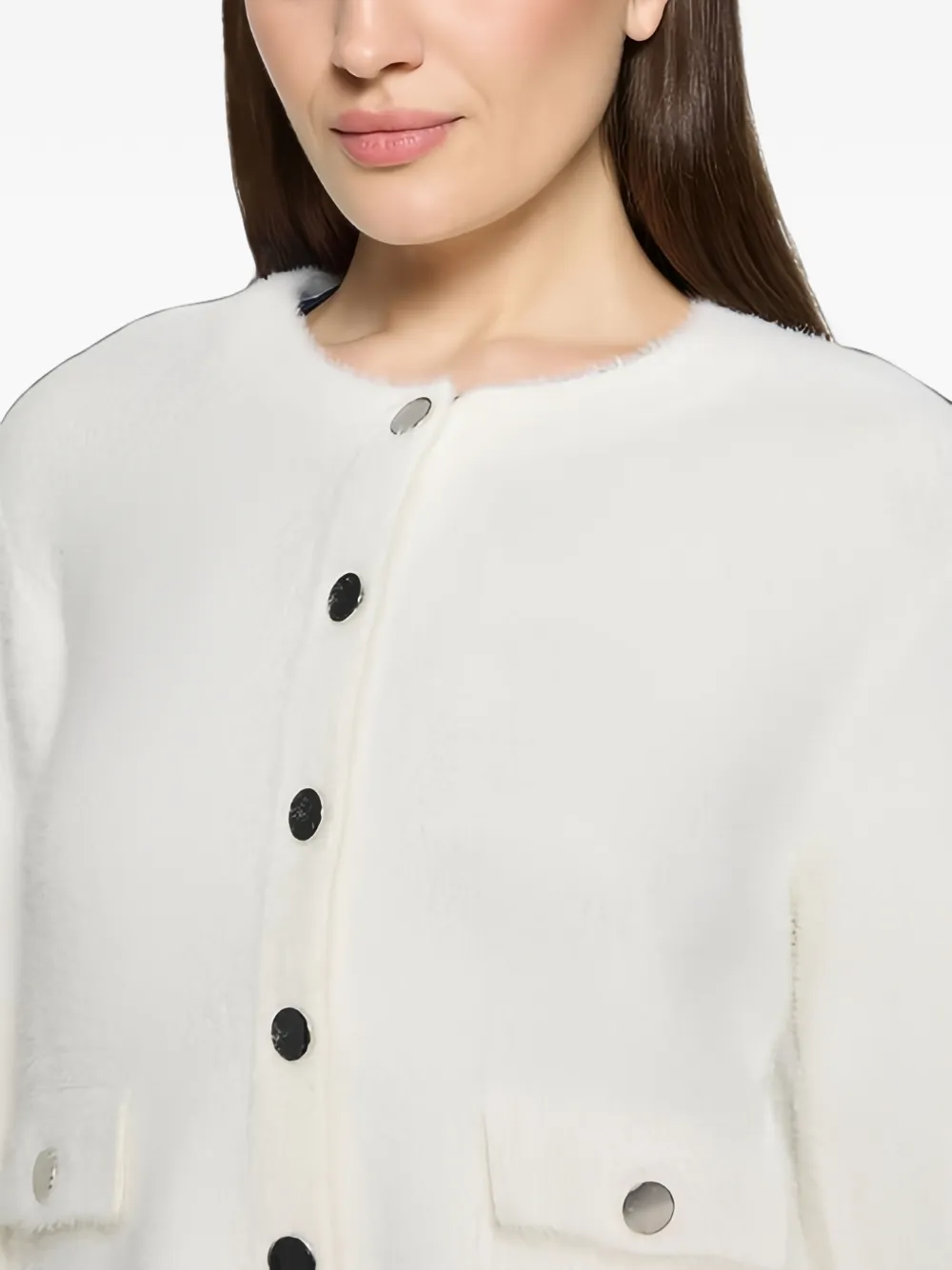 Betty Barclay button-up cardigan Wit