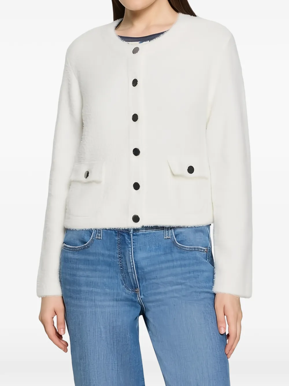 Betty Barclay button-up cardigan Wit
