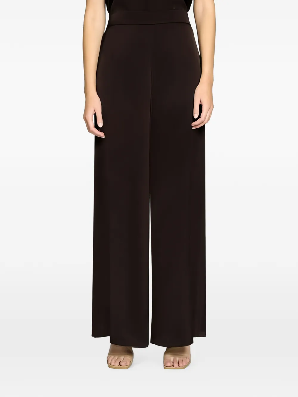 VERA MONT Straight broek met elastische taille Bruin