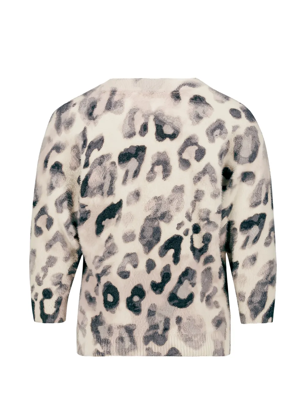 Betty Barclay leopard-print V-neck sweater Beige