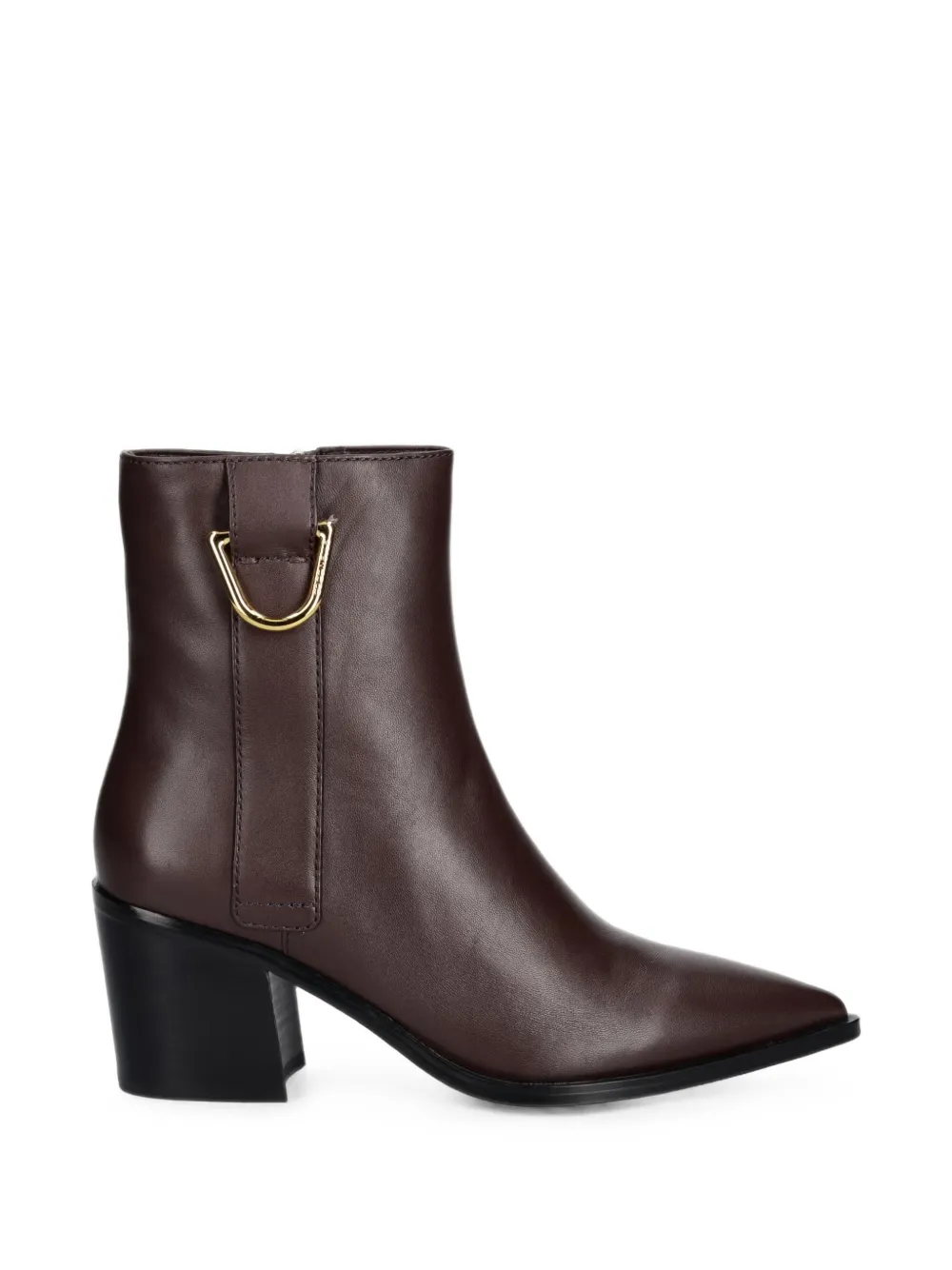 Coccinelle bottines à bout pointu et boucle - Marron Coccinelle bottines à bout pointu et boucle - Marron