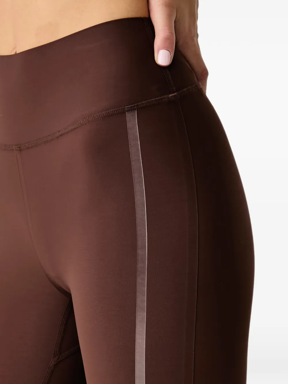 Casall Sculpture 3.0 legging met zijstreep Bruin