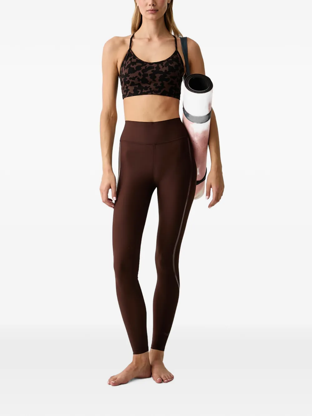 Casall Sculpture 3.0 legging met zijstreep Bruin