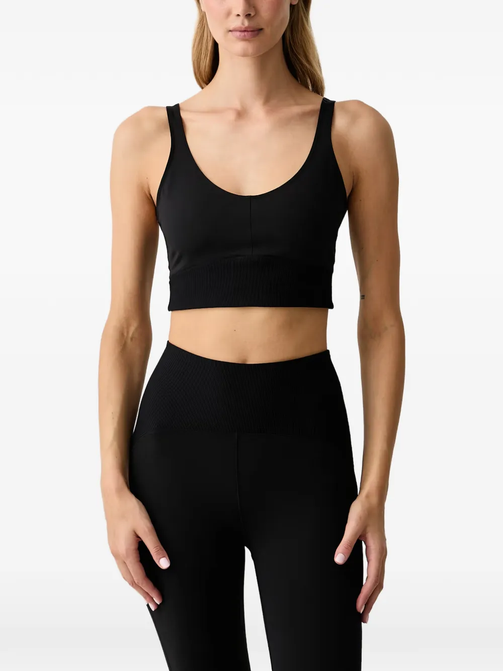 Casall ribbed-trim top
