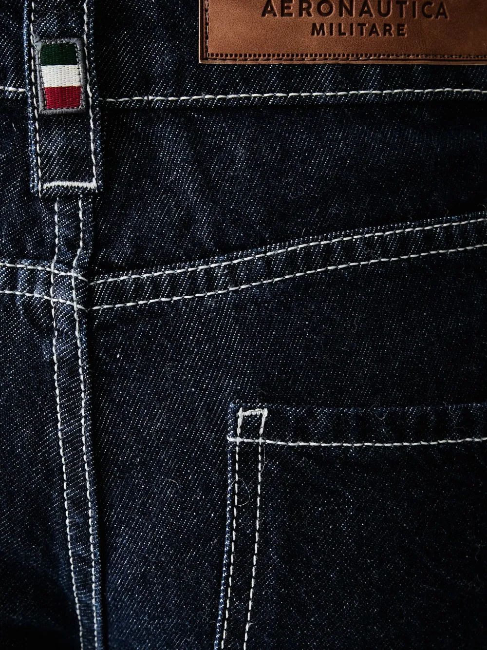 Aeronautica Militare Jeans met wijde pijpen Blauw