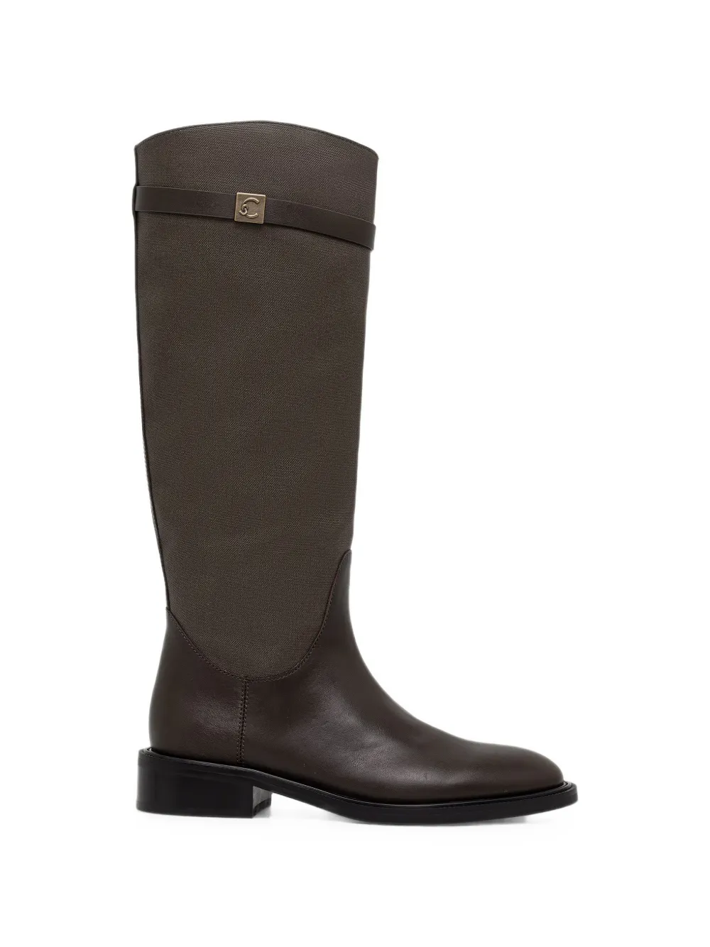 Coccinelle bottes Pansy à plaque logo - Marron Coccinelle bottes Pansy à plaque logo - Marron