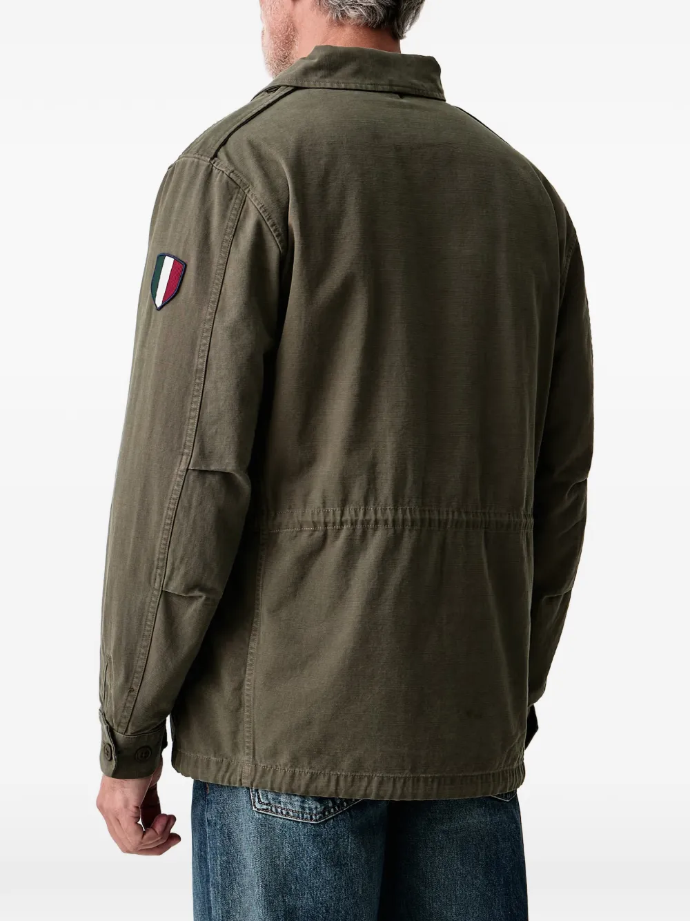 Aeronautica Militare Legerjack met logopatch Groen