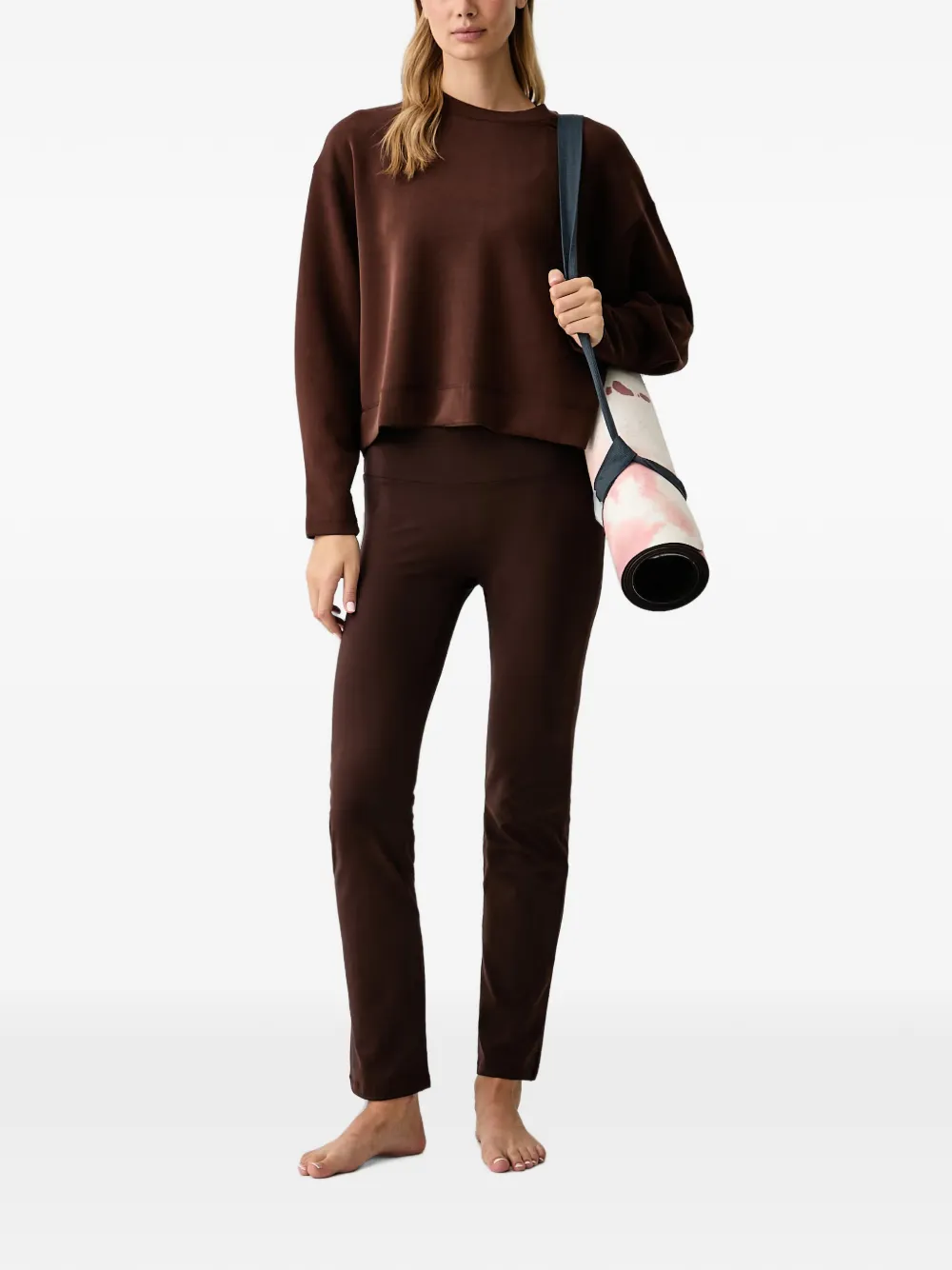 Casall Sublime legging met geborduurd logo Bruin