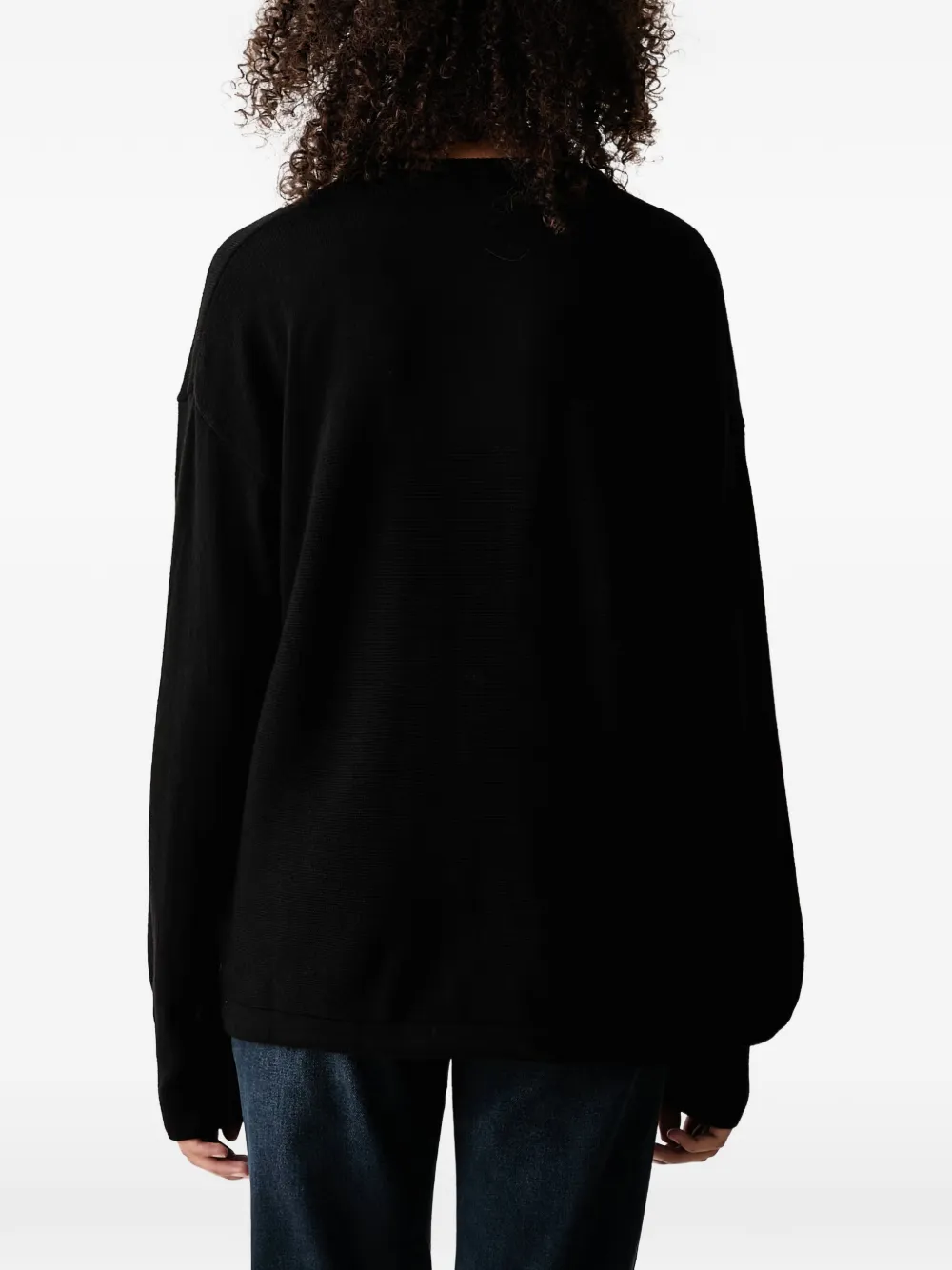 Aeronautica Militare Sweater met geborduurd logo Zwart