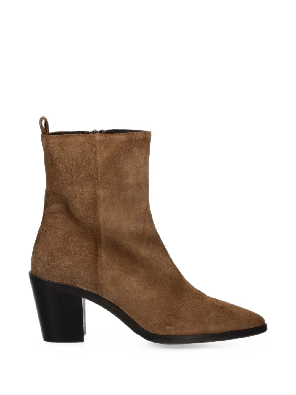 Billi Bi Suede Pointed-toe Ankle Boots In Multi