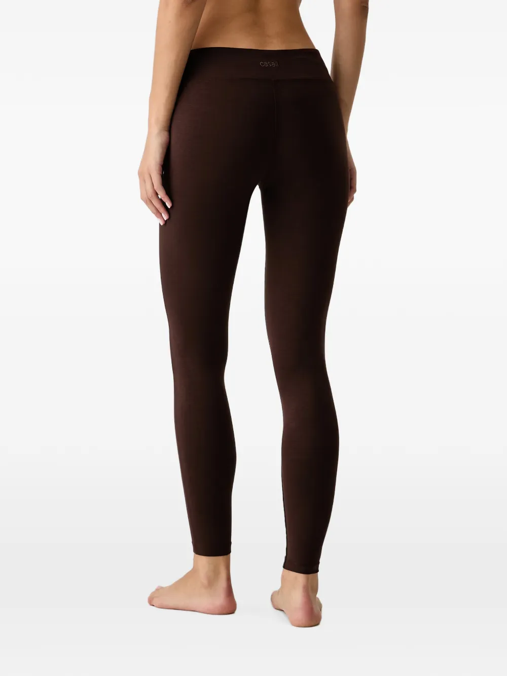 Casall Sublime legging met geborduurd logo Bruin