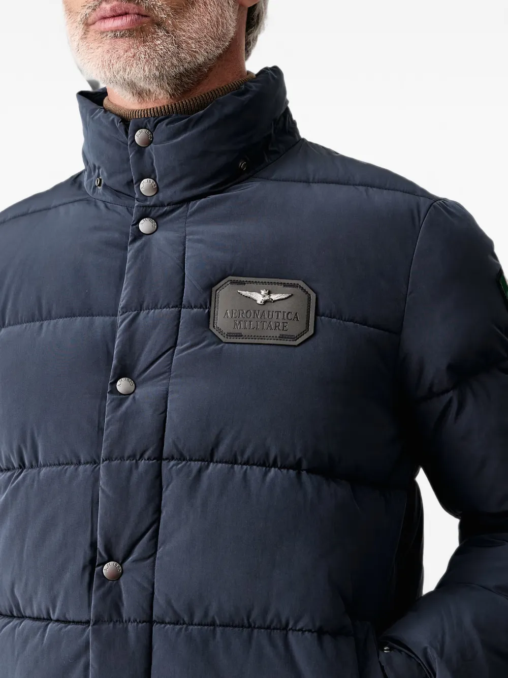 Aeronautica Militare Gevoerd jack met capuchon Blauw
