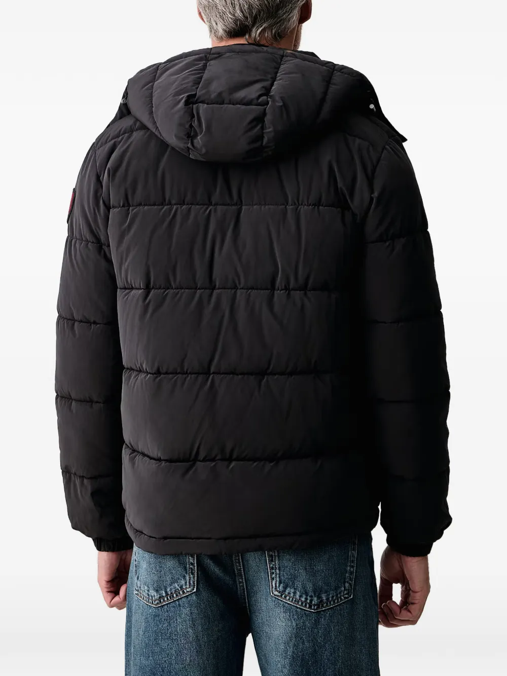 Aeronautica Militare Gevoerd jack met capuchon Zwart