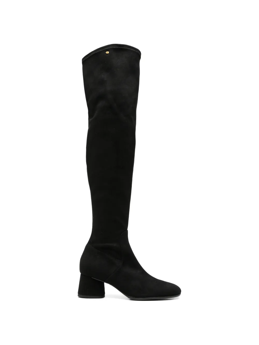 Baldinini over-the-knee suede boots in Black