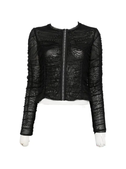 IMPERIAL ruched hook-and-eye jacket