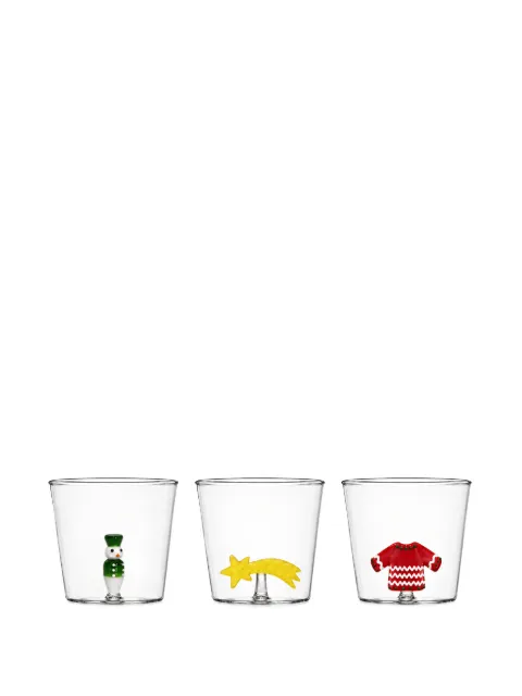 CU I SEEYOU Christmas-themed glass set (set of three)