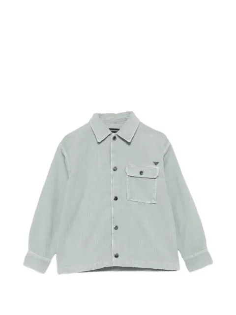 Emporio Armani Kids corduroy logo-patch jacket