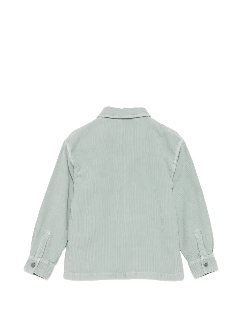 Emporio Armani Kids Ribfluwelen jack met logo-patch Groen
